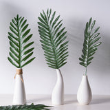5 Stems | Assorted Green Artificial Silk Tropical Palm Leaf Plants