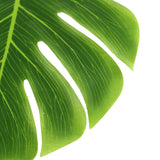 12 Leaves | Green Artificial Decorative Tropical Monstera Palm Leaves#whtbkgd
