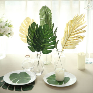 Create a Lush Tropical Ambiance with Assorted Artificial Jungle Theme Branches