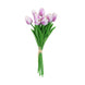 10 Stems | 13inch Lavender Lilac Real Touch Artificial Foam Tulip Flowers