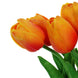 10 Stems | 13inch Orange Real Touch Artificial Foam Tulip Flower Bouquets#whtbkgd