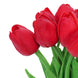 10 Stems | 13inch  Red Real Touch Artificial Foam Tulip Flower Bouquets#whtbkgd