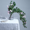 30inch Blush/Rose Gold Artificial Silk Hanging Rhododendron Flower Vine Bush