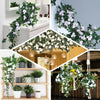 30inch White Artificial Silk Hanging Rhododendron Flower Vine Bush