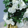 30inch White Artificial Silk Hanging Rhododendron Flower Vine Bush