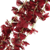 42inches Wine Artificial Silk Hanging Wisteria Flower Garland Vines#whtbkgd