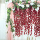 42inches Wine Artificial Silk Hanging Wisteria Flower Garland Vines