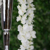 42inches Cream Artificial Silk Hanging Wisteria Flower Garland Vines