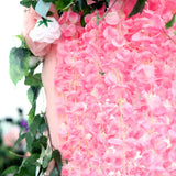 42inches Pink Artificial Silk Hanging Wisteria Flower Garland Vines