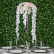 42inches White Artificial Silk Hanging Wisteria Flower Garland Vines