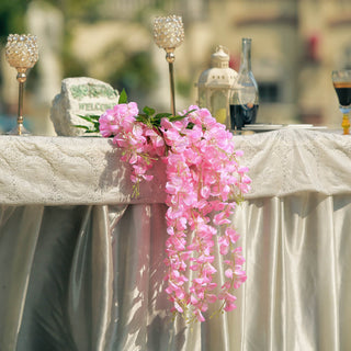 Create Unforgettable Memories with Pink Artificial Silk Hanging Wisteria
