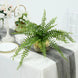 20inch Artificial Boston Fern Green Leaf Plant, Premium Real Touch Indoor Spray