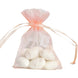 10 Pack | 3inch Blush/Rose Gold Organza Wedding Party Favor Gift Bags