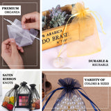 10 Pack | 4x6inch Peach Organza Drawstring Wedding Party Favor Gift Bags - Clearance SALE