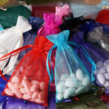 10 Pack | 4x6inch Rose Quartz Organza Drawstring Wedding Party Favor Gift Bags