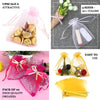 10 Pack | 5x7inch Gold Organza Drawstring Wedding Party Favor Gift Bags