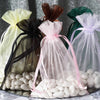 10 Pack | 6x9inches Burgundy Organza Drawstring Wedding Party Favor Bags