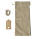 10 Pack | Natural Faux Burlap 6inch x 14inch Reusable Wine Gift Favor Bags Party