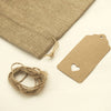 10 Pack | Natural Faux Burlap 6inch x 14inch Reusable Wine Gift Favor Bags Party