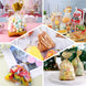 100 Pcs | 6x10inch Clear Gift Goodie Candy Treat Bags & Gold Twist Ties