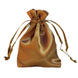 12 Pack | 3inch Antique Gold Satin Drawstring Wedding Party Favor Bags#whtbkgd