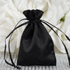12 Pack | 3inch Black Satin Drawstring Pouch Wedding Party Favor Gift Bag