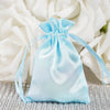 12 Pack | 3inch Baby Blue Satin Drawstring Wedding Party Favor Gift Bags