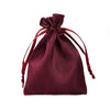12 Pack | 3inch Burgundy Satin Drawstring Wedding Party Favor Gift Bags#whtbkgd