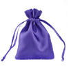 12 Pack | 3inches Purple Satin Drawstring Wedding Party Favor Gift Bags#whtbkgd