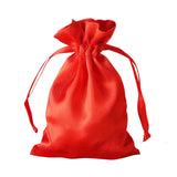 12 Pack | 4x6inch Red Satin Drawstring Wedding Party Favor Gift Bags#whtbkgd
