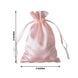 12 Pack | 4x6inch Blush/Rose Gold Satin Drawstring Wedding Party Favor Gift Bags