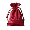 12 Pack | 4x6inch Burgundy Satin Drawstring Wedding Party Favor Gift Bags#whtbkgd