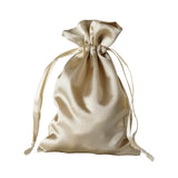 12 Pack | 4x6inch Champagne Satin Drawstring Wedding Party Favor Gift Bags#whtbkgd