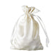 12 Pack | 4x6inch Ivory Satin Drawstring Wedding Party Favor Gift Bags#whtbkgd