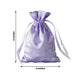 12 Pack | 4inch x 6inch Lavender Lilac Satin Drawstring Wedding Party Favor Gift Bags