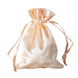 12 Pack | 4x6inch Peach Satin Drawstring Wedding Party Favor Gift Bags#whtbkgd