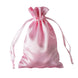 12 Pack | 4x6inch Pink Satin Drawstring Wedding Party Favor Gift Bags#whtbkgd