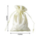 12 Pack | 4x6inch Yellow Satin Drawstring Wedding Party Favor Gift Bags