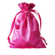 12 Pack 5"x7" Fuchsia Satin Drawstring Wedding Party Favor Gift Bags