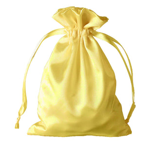 Elevate Your Event Decor with Gold Satin Drawstring Bags