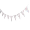 7.5ft | Rose Gold Polka Dot Print Triangle Pennant Flag Party Banner