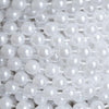12 Yards | 6mm Glossy White Faux Craft Pearl String Bead Strands#whtbkgd
