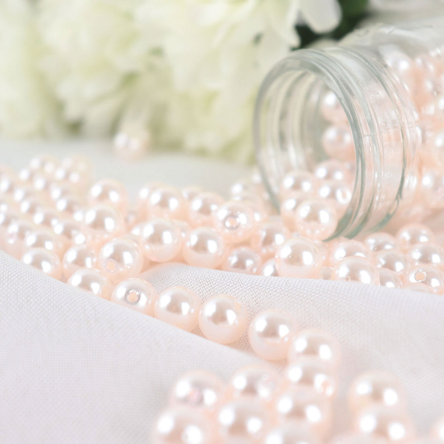 1000 Pack | Blush / Rose Gold 10mm Faux Craft Pearl Beads, DIY Vase Filler#whtbkgd