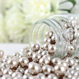 1000 Pack | Taupe 10mm Faux Craft Pearl Beads and DIY Vase Filler
