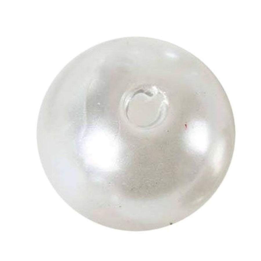 120 Pack | 20mm Glossy Ivory Faux Craft Pearl Beads & Vase Filler#whtbkgd