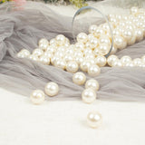 120 Pack | 20mm Glossy Ivory Faux Craft Pearl Beads & Vase Filler