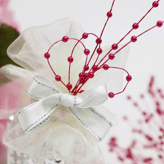 Create Unforgettable Memories with Burgundy Faux Craft Pearl String Bouquet Beads