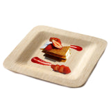 10 Pack | 7inches Eco Friendly Bamboo Square Disposable Dessert Plates