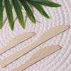 25 Pack | 7inches Eco Friendly Bamboo Disposable Picnic Knives, Cutlery