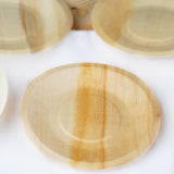 25 Pack | 6inches Eco Friendly Birchwood Wooden Dessert, Appetizer Plates